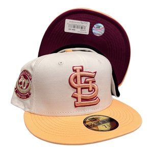 New Era St. Louis Cardinals Monaco 59FIFTY Fitted Hat Busch Stadium Patch
